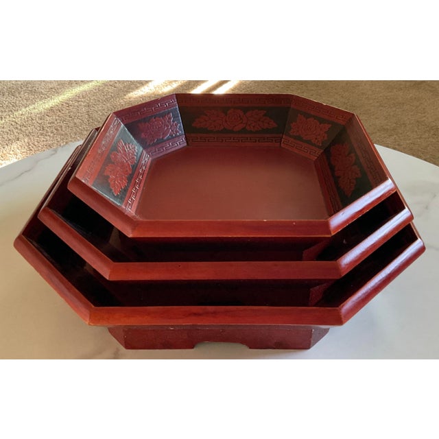 There are three pieces as a set. They are made of light wood yet very solid. They are perfect for holding rice cakes or...