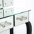 Art Deco Hollywood Mirrored Trifold Ebonized Cabriole Leg Vanity W/ Glass Pulls For Sale - Image 17 of 18
