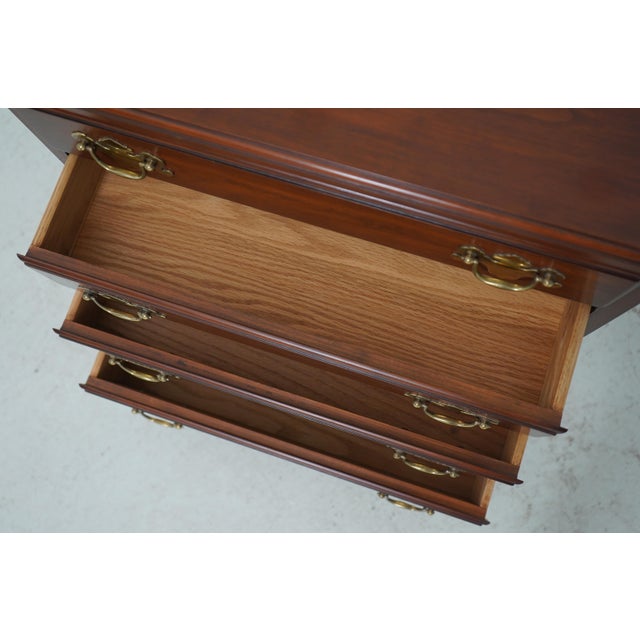 Henkel Harris Henkel Harris Cherry 4 Drawer Chairside Chest Nightstand For Sale - Image 4 of 17