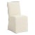 Stoffer Home x Cloth & Company Lindy Slipcover Dining Chair in Relaxed Linen Cream For Sale