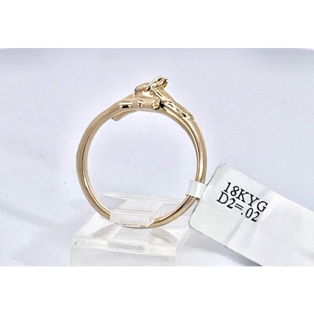 14k Yellow Gold Horse Ring Doves by Doron Paloma Size 6.75 For Sale - Image 9 of 10