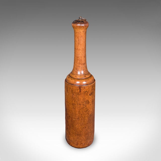 Victorian Antique Steak Tenderiser, English, Beech, Treen, Kitchen Mallet, High Victorian For Sale - Image 3 of 8