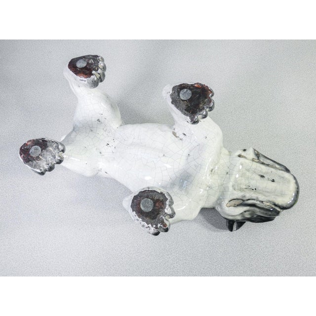 Sculpture of Bulldog in Glazed Terracotta, France, 1920s For Sale - Image 11 of 14