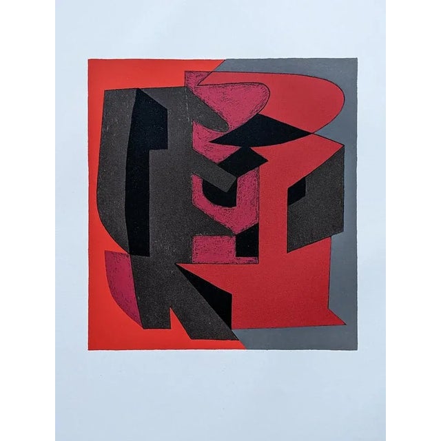 Victor Vasarely - / Octal 5, 1972 Original Chromolithograph on Rives-Couronne 260 gr paper Extracted from the Rare hand-...