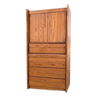 Post Modern Oak Wardrobe / Dresser For Sale