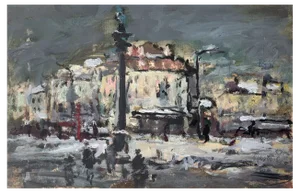 Magdalena Spasowicz, Warsaw, 1994, Oil on Cardboard