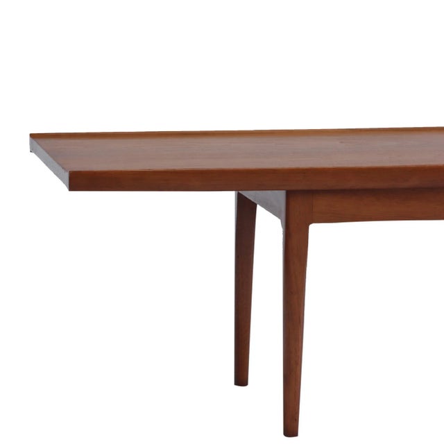 Kipp Stewart Modernist Kipp Steward Bench Table in Walnut For Sale - Image 4 of 7