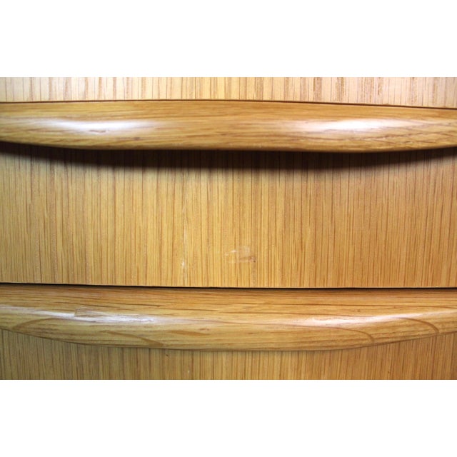 Mid 20th Century Low Profile Danish Style Ash Wood Credenza For Sale - Image 11 of 17