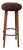 Mid-Century Bar Stool with Beechwood Frame and Metal Ring, 1960s For Sale