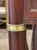 Traditional Pair of French Jansen Manner Mahogany and Brass Side Tables For Sale - Image 3 of 6