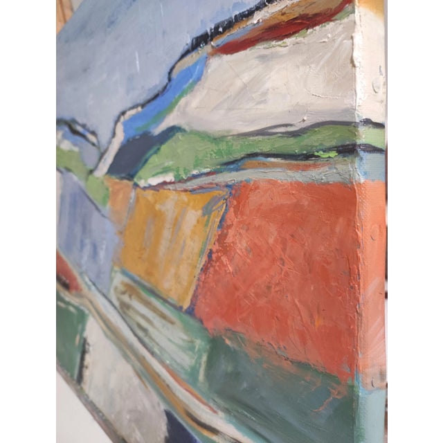 Contemporary Agros, Abstract Landscape, Expressionism From Sophie Dumont, Framed For Sale - Image 3 of 9