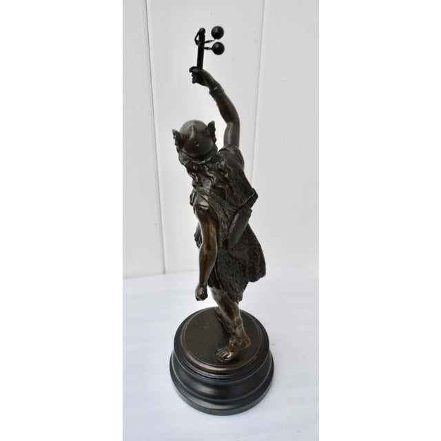 Antique Spelter Bronze Finish Roman Warrior Statue For Sale - Image 10 of 12
