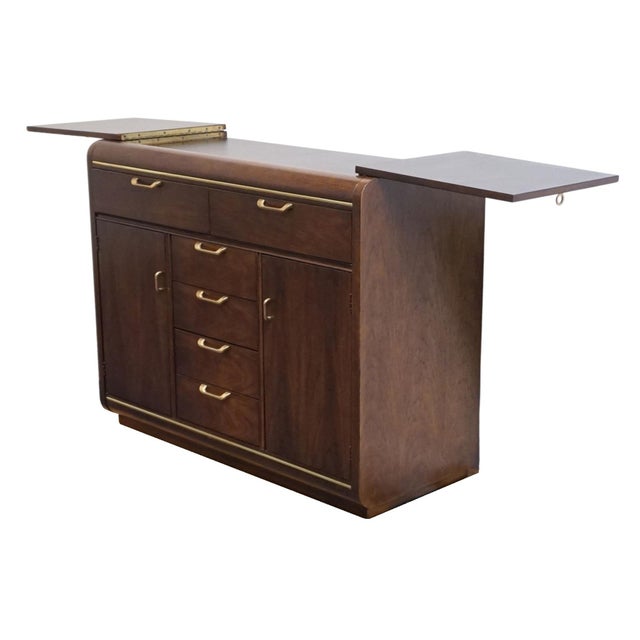 Thomasville Furniture Founders Collection Asian Inspired 72" Flip-Top Server Buffet 22121 For Sale - Image 13 of 17