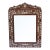 Vintage Handmade Floral-Patterned Mother-of-Pearl Inlaid Mirror For Sale