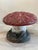 Vintage Hand-Painted Concrete Garden Mushroom Garden Ornament For Sale In Los Angeles - Image 6 of 6