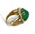 Contemporary 8.00 CTW Vintage Style Emerald & Diamond Halo Ring 18k Yellow Gold, Size 6 For Sale - Image 3 of 6