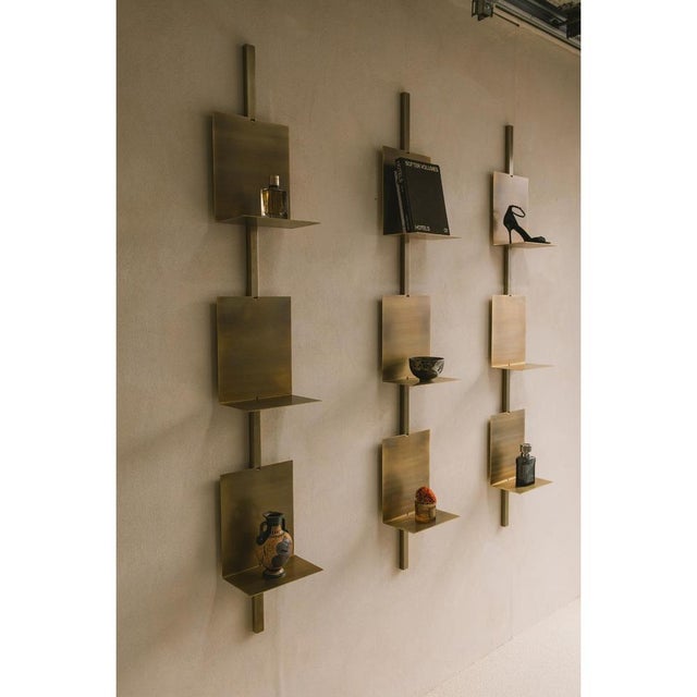 Not Yet Made - Made To Order Kinko Shelf in Brass by Zincutec For Sale - Image 5 of 9