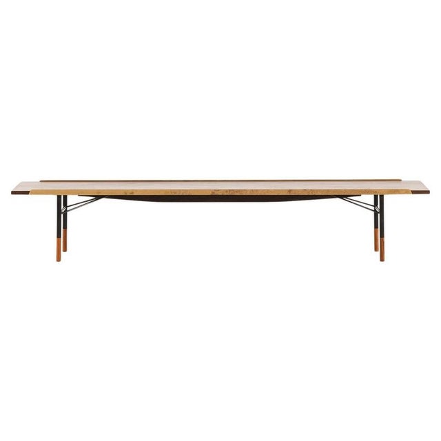 Black Bench in Brass and Rosewood attributed to Finn Juhl, 1953 For Sale - Image 8 of 8