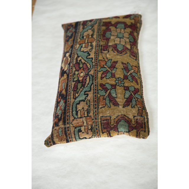 Antique Kerman Rug Fragment Pillow For Sale In New York - Image 6 of 6