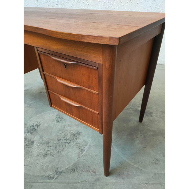 Mid-Century Modern Teak Desk, Denmark, 1970 For Sale - Image 15 of 17