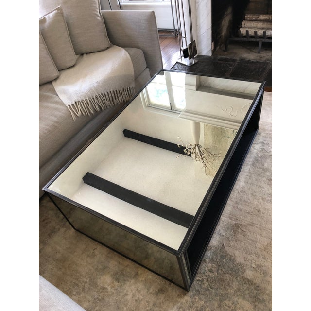 Restoration Hardware Strand Mirrored Coffee Table Chairish