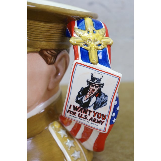 Royal Doulton General John Pershing Military Leader Toby Character Jug For Sale - Image 13 of 17