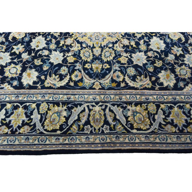 Hand-Knotted Kashan Oriental Rug For Sale - Image 9 of 13