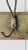 vintage metal hooks on lovely old painted board, circa 1900. great condition and patina, lots of character. 30.5 long x...
