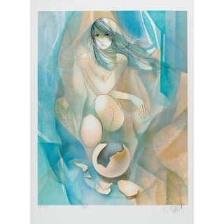 Jean-Baptiste Valadie, Nu au globe cassé, Nude, Lithograph For Sale