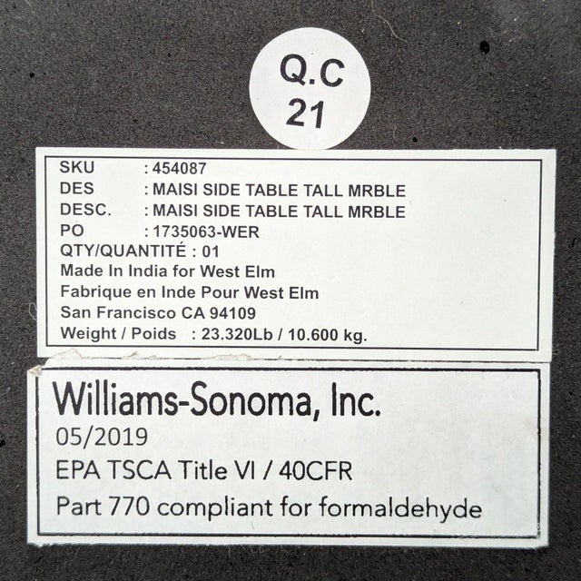 Metal West Elm Maisie Side Table For Sale - Image 7 of 7