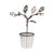 A remarkable vintage decorative sculpture in the tradition of the Italian albero in vaso — a naturalistic tree rendered...