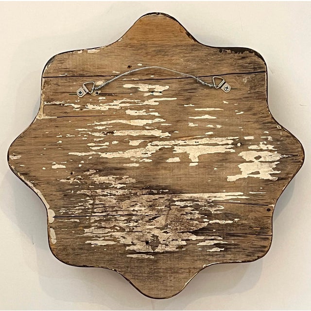 Italian Neoclassical Style Brown Painted and Parcel-Gilt Architectural Medallion For Sale In San Francisco - Image 6 of 6