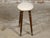 English Turned Oak 19th Century Stool on Casters with Oval Upholstered Seat For Sale - Image 4 of 12
