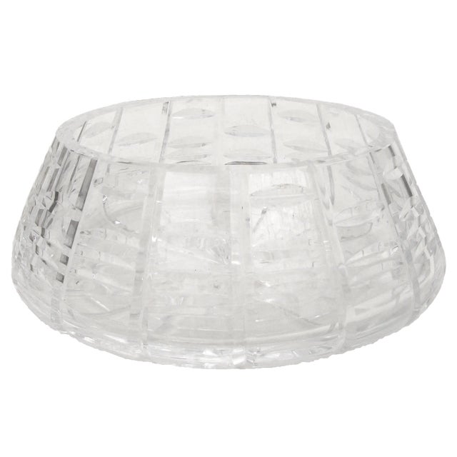 Hollywood Regency Vintage Waterford Tralee Crystal Bowl, Signed For Sale - Image 3 of 3