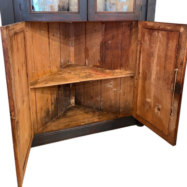 18th Century 18th Century Italian Ebonized Corner Cabinet For Sale - Image 5 of 6