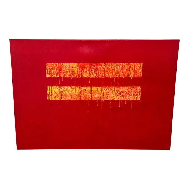 C.1970s Richard Alexander Large Scale Modernist Canvas For Sale