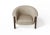 Modern Agnes Armchair in Walnut and Cream Wool Fabric by Javier Gomez For Sale - Image 4 of 8