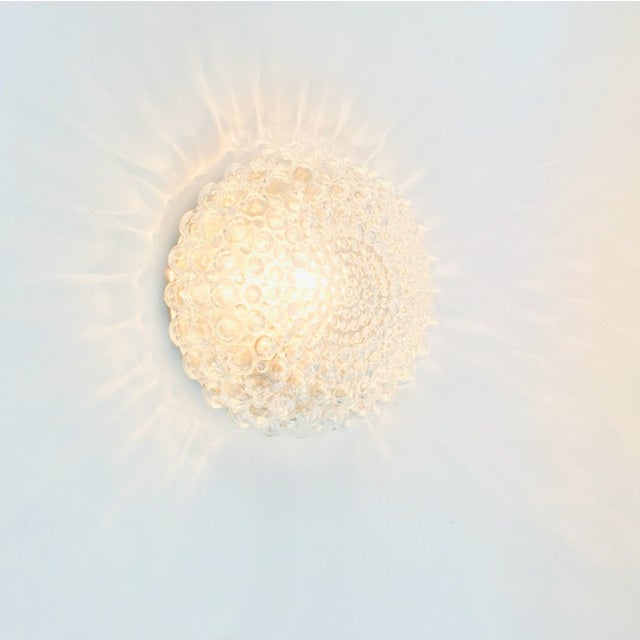 Glass 1960s Mid-Century Modern Bubble Glass Flush Mount/Ceiling Light by Helena Tynell for Limburg For Sale - Image 7 of 10