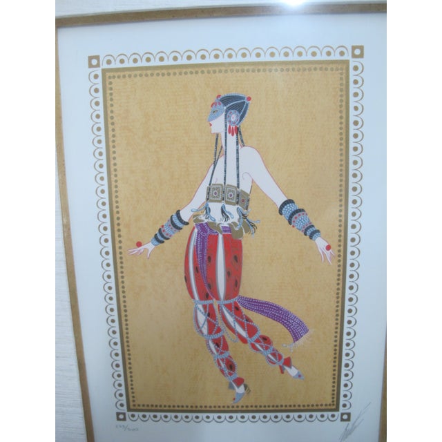 Art Deco Erte Romain De Tirtoff Scheherzade Suite Art Deco Signed Serigraph Set of 4 For Sale - Image 3 of 18