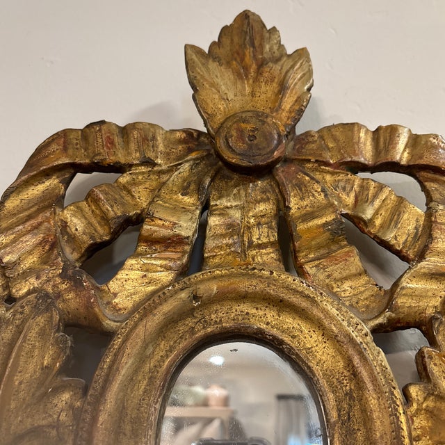 17th Century Italian Crown Mirror For Sale - Image 9 of 11