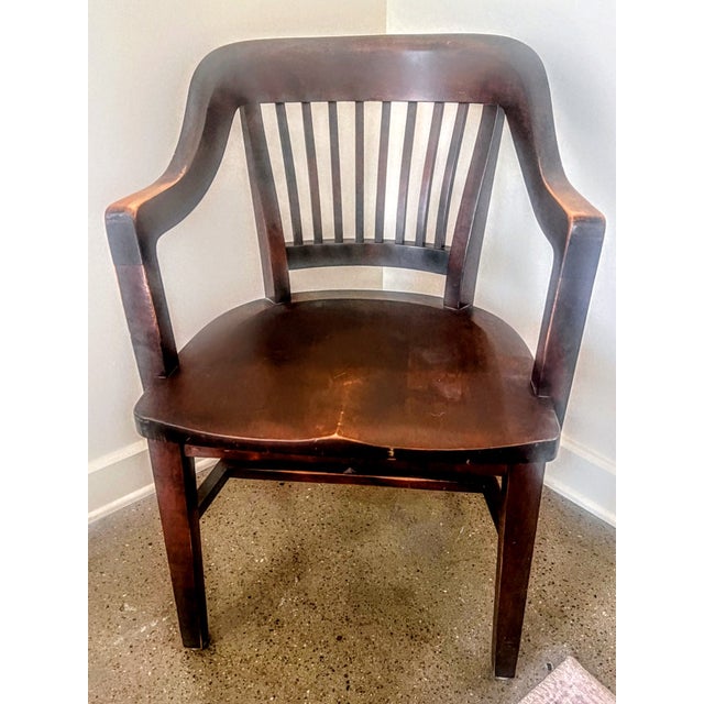 W.H. Gunlocke bankers chairs from 1930s. Solid, in great condition no cracks, no missing pieces absolutely beautiful chairs