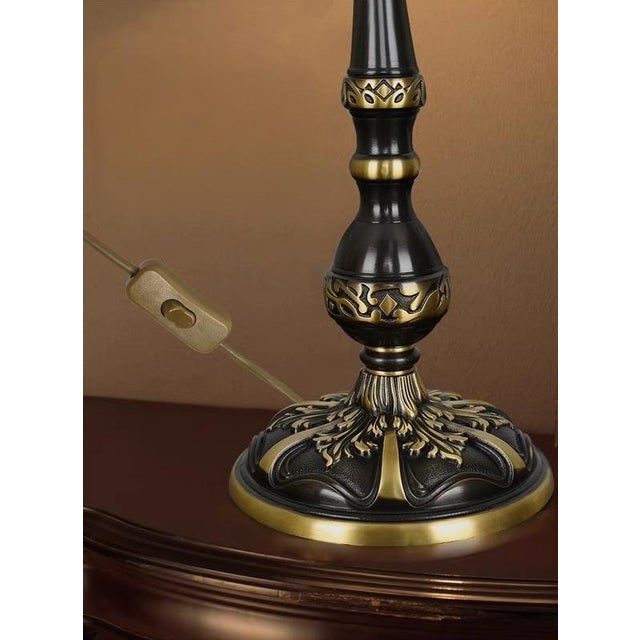 Mosaic Colored Stone Retro Table Lamp For Sale - Image 9 of 9