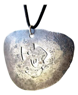Rare 1950s Barney Reid California Studio Sterling Silver Pendant Necklace