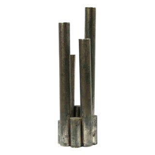Abstract Brutalist Style Metal Sculpture, Mid-20th Century For Sale