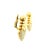 A glamorous pair of vintage Italian diamond heart earrings crafted in solid 18 karat yellow gold, designed with the bold...