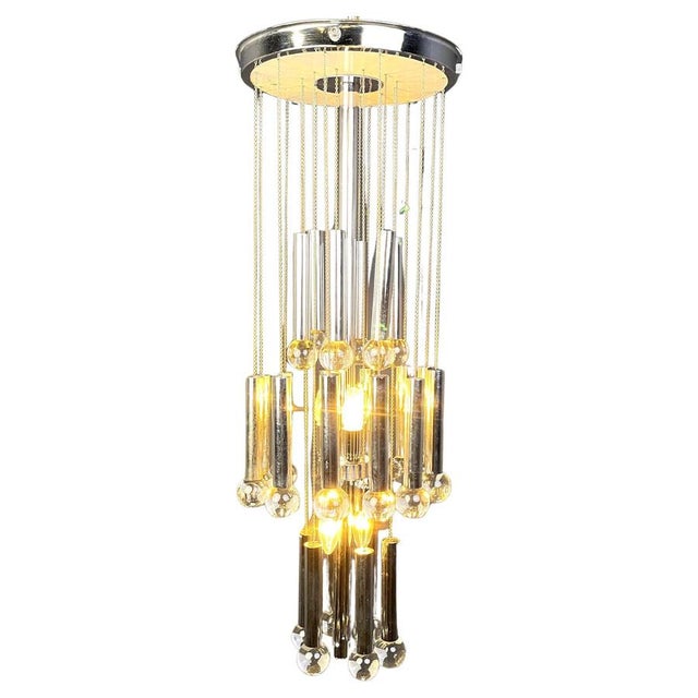 Vintage Chandelier from Gaetano Sciolari, 1970s For Sale - Image 13 of 13