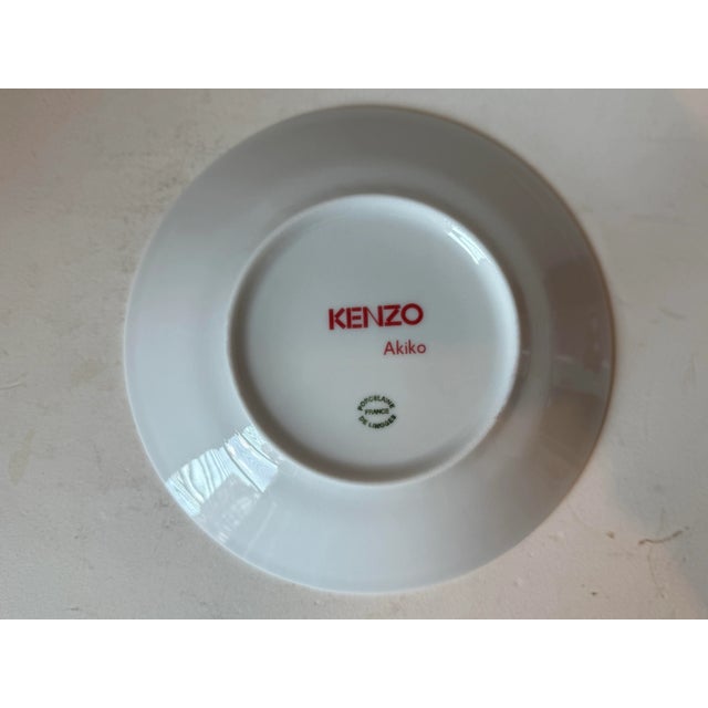 Pair of Kenzo Akiko Tea Cup and Saucer, by Des Limoges For Sale - Image 10 of 11