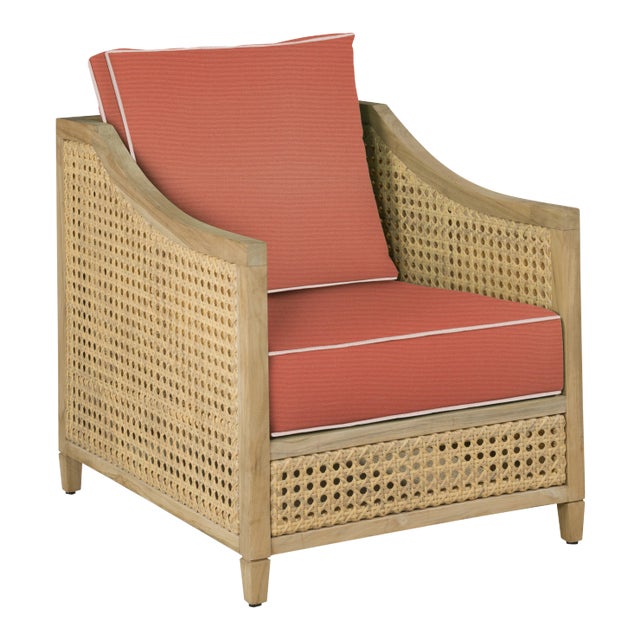 Keys Occasional Arm Chair, Melon and Blush For Sale