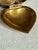 Metal Vintage Brass Heart Hinged Keepsake Box For Sale - Image 7 of 12