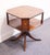 Traditional Heritage Furniture Solid Mahogany Traditional Federal Style 25" Square Tiered Accent Table W. Tooled Leather Top 135 For Sale - Image 3 of 10